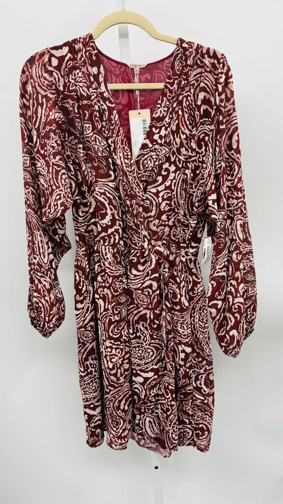 Esqualo Dress Burgundy 6
