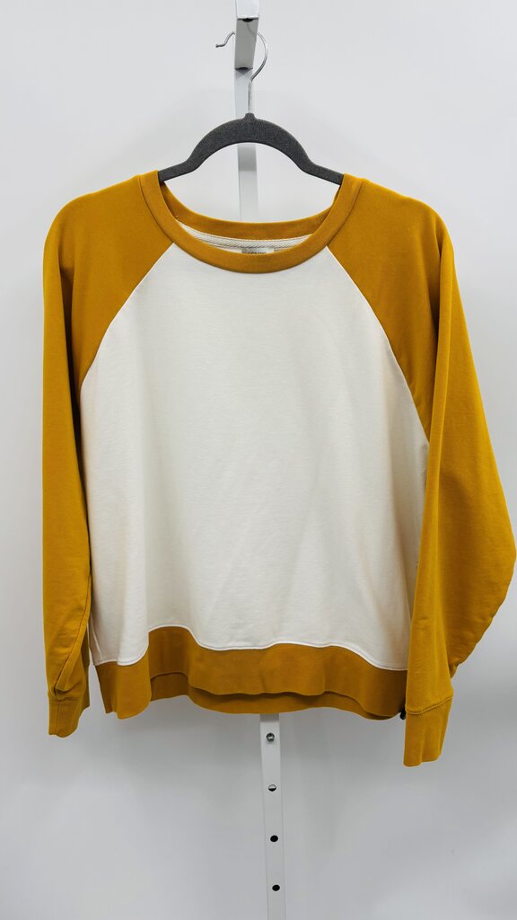 J. Crew Sweatshirt Yellow/White XL