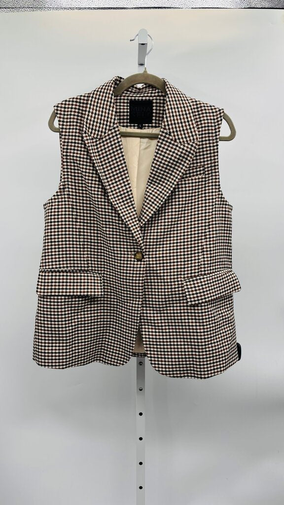 Mina Self Vest Brown/Black L