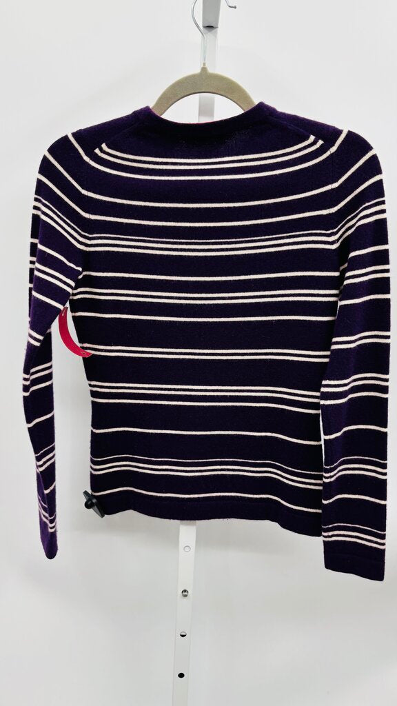 Saks 5th Avenue Sweater Purple/White S