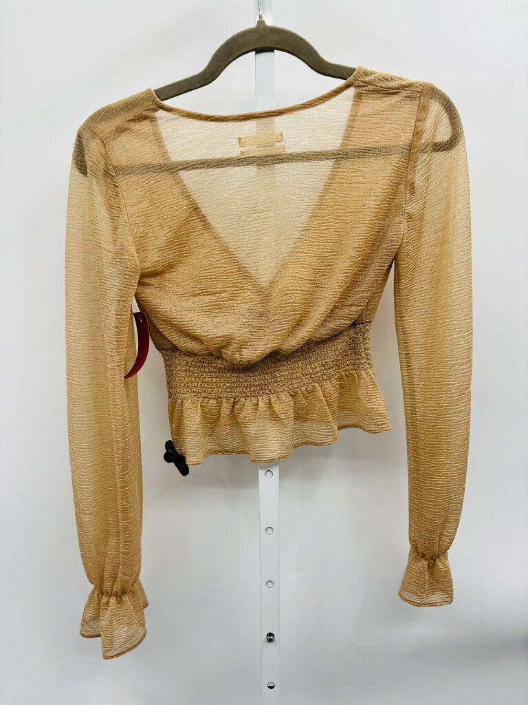 Urban Outfitters Top Gold XS