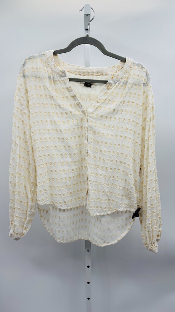 Pilcro and the Letterpress Blouse Beige XS