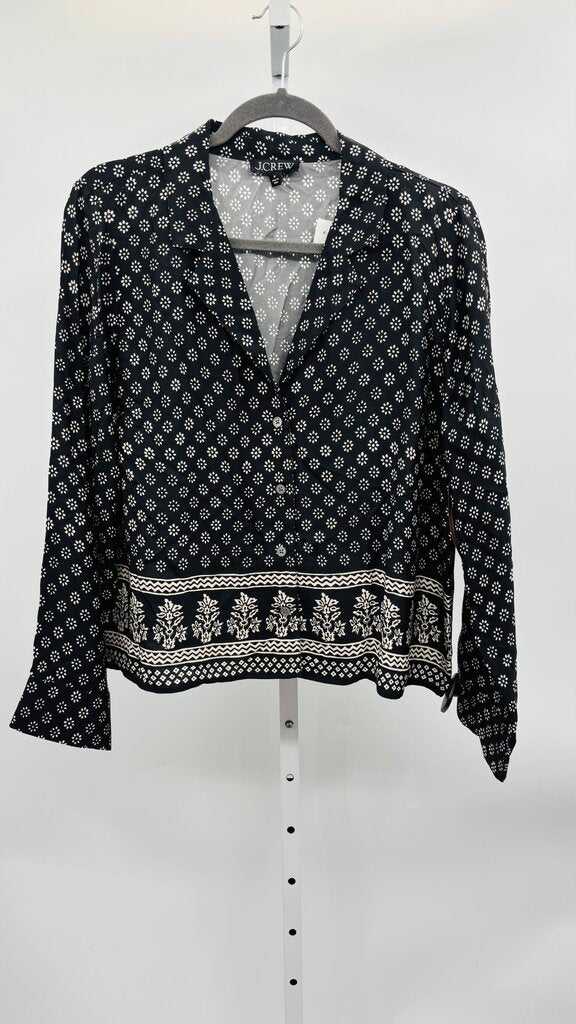 J. Crew Blouse Black M
