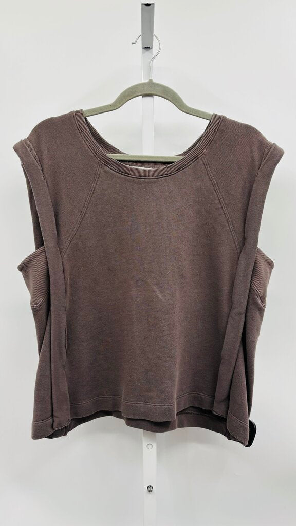 Anthropologie Top Grey M