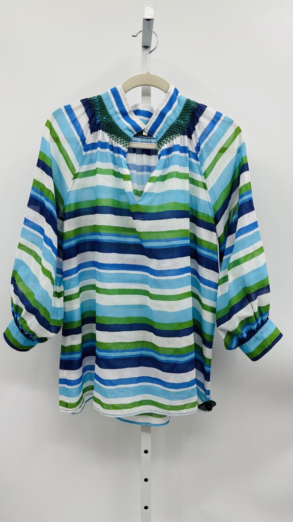 Ann Mashburn Tunic Blue L