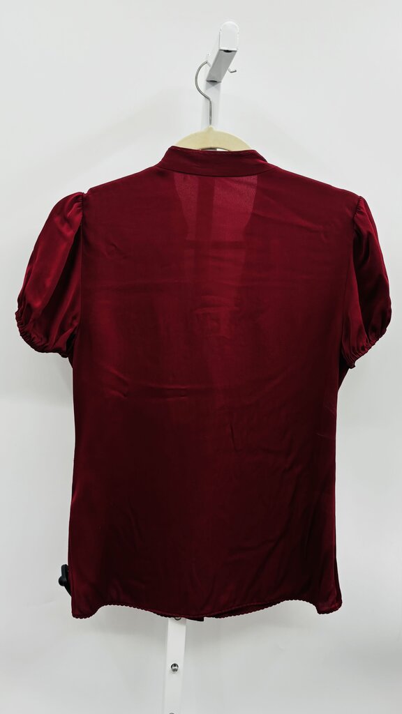 Elie Tahari Blouse Burgundy S