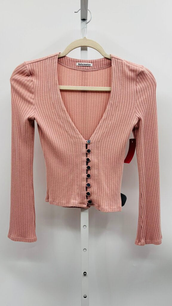 Reformation Top Pink XS