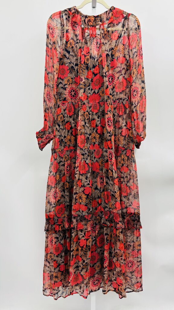 Anthropologie Maxi Dress Red XXS