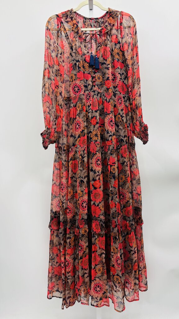 Anthropologie Maxi Dress Red XXS