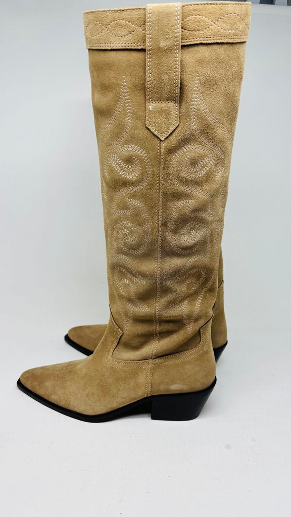 Zara Boots Taupe 6.5