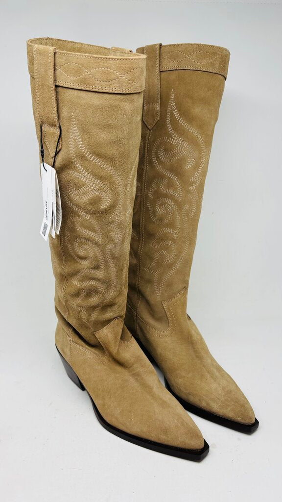 Zara Boots Taupe 6.5