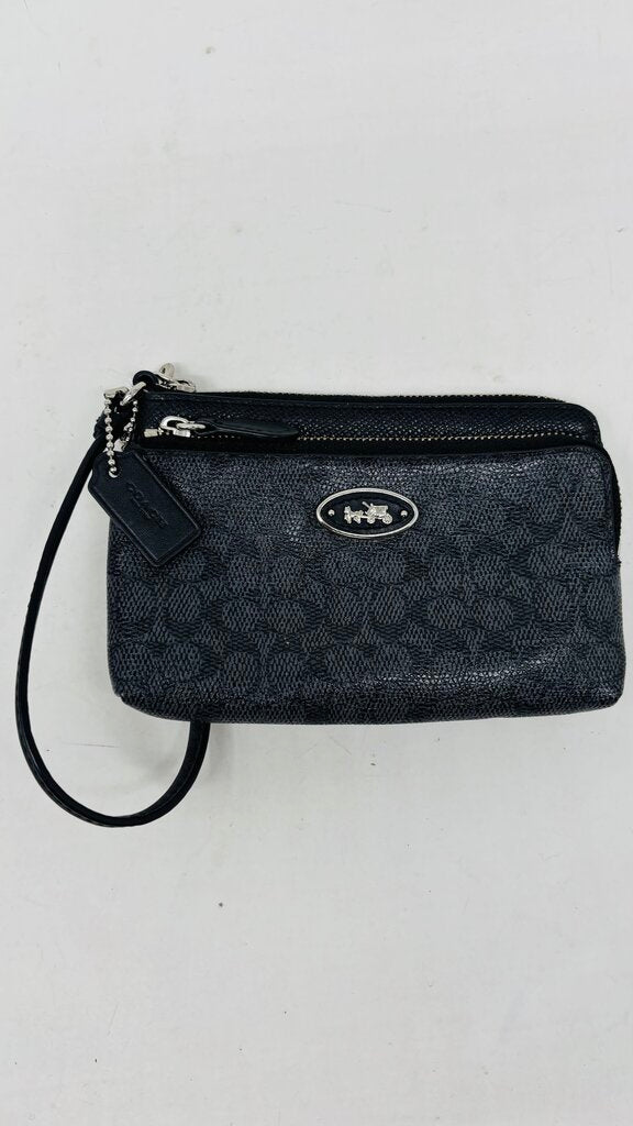 Coach Wristlet Black Signature