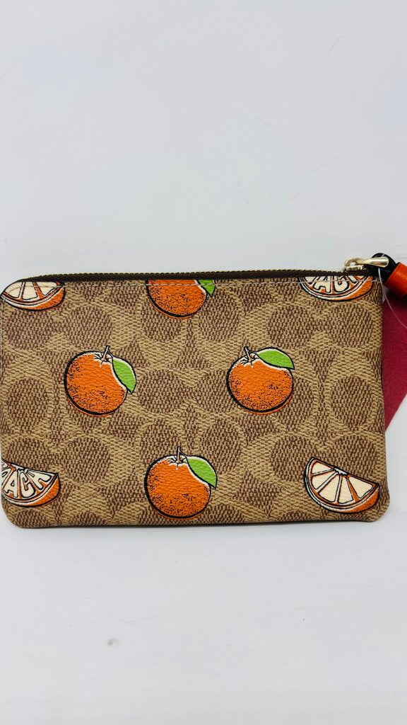 Coach Wristlet Tan Signature
