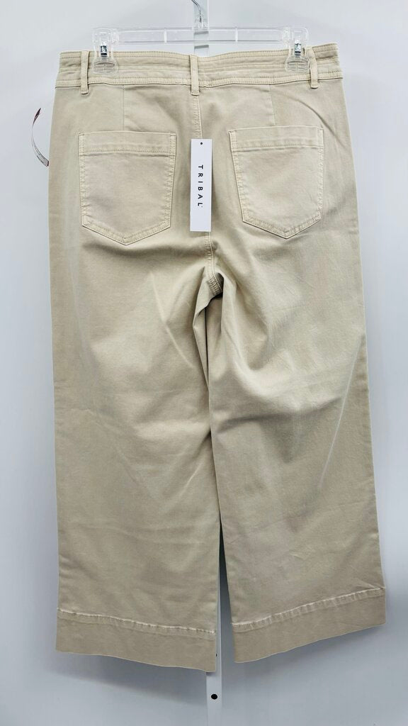 Tribal Pants Wide Leg Beige 8