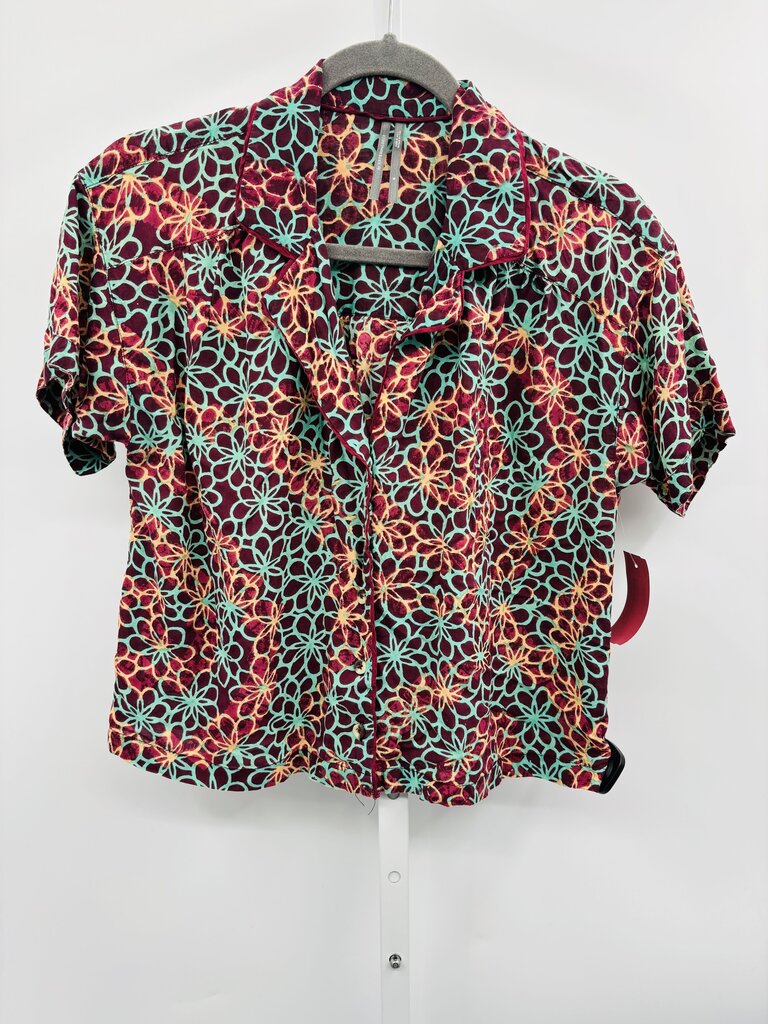 Anthropologie Blouse Burgundy M