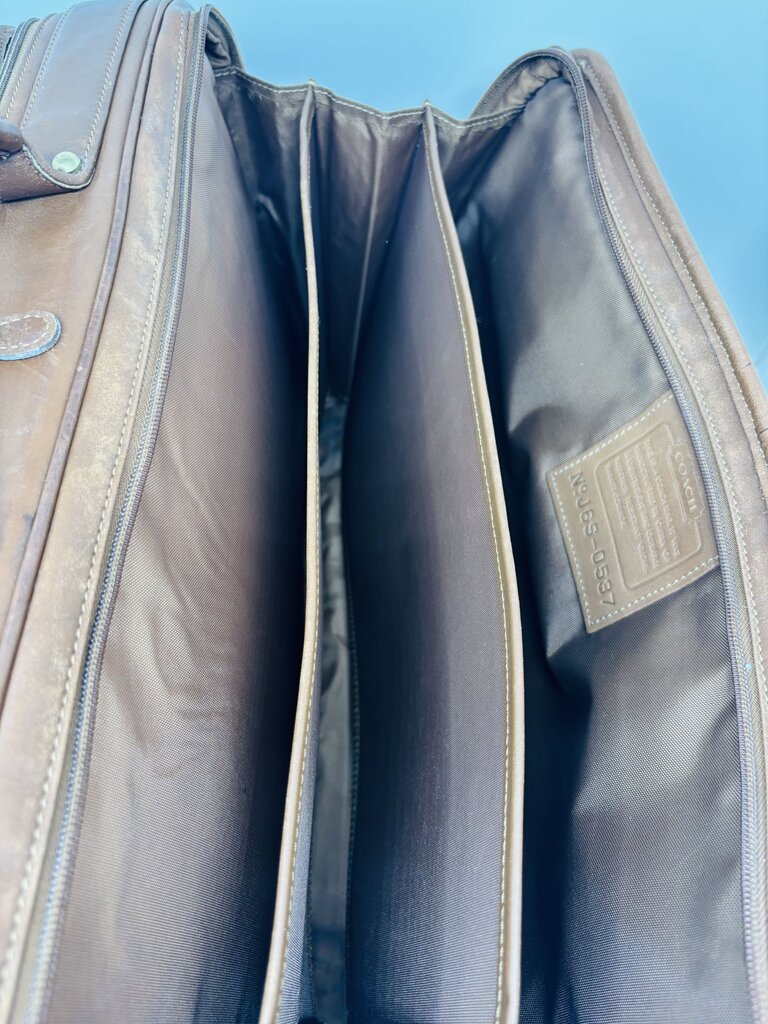 Coach Briefcase Tan