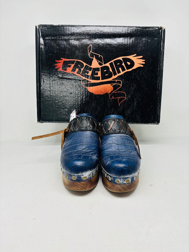 Freebird Clogs Navy 8