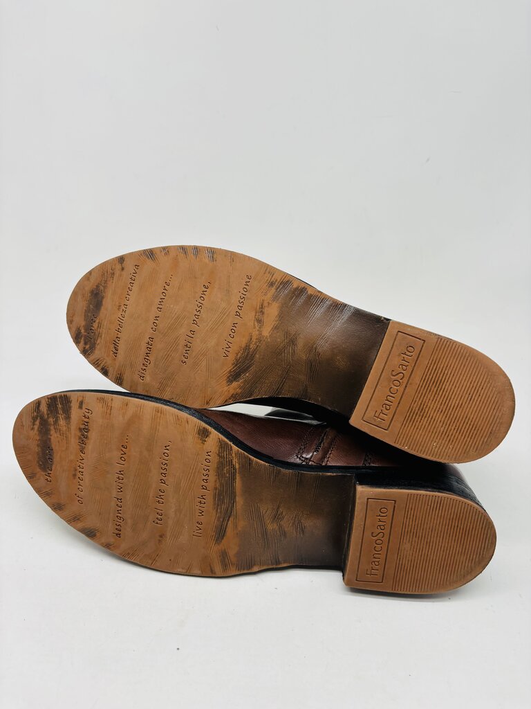Franco Sarto Ankle Boots Brown 9.5