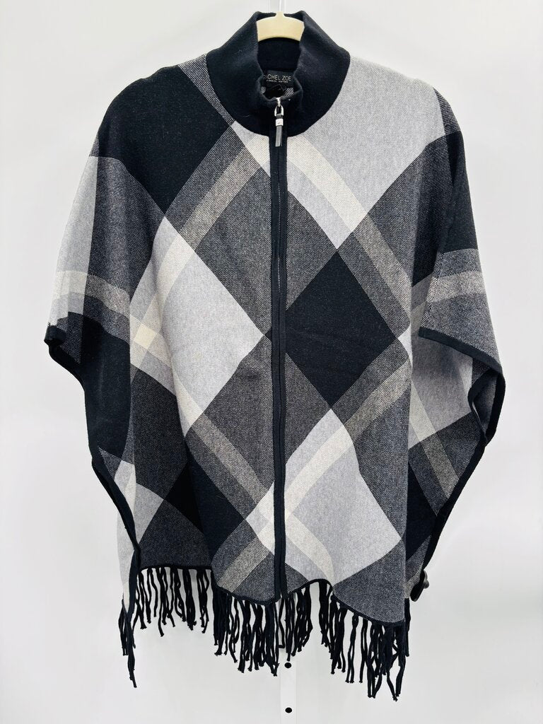 Rachel Zoe Poncho Black M