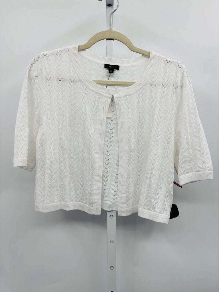 Talbots Cardigan White M