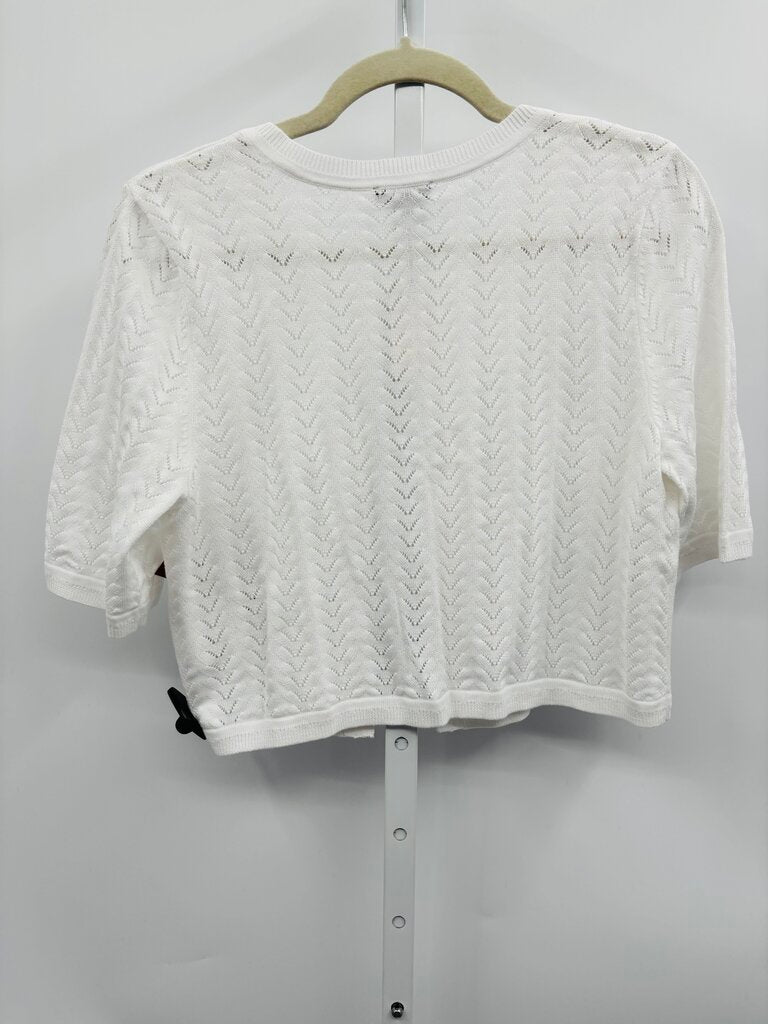 Talbots Cardigan White M