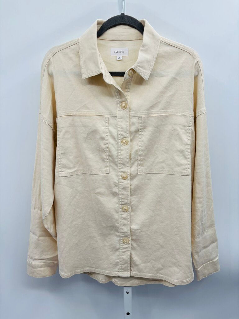 Evereve Shirt Beige L
