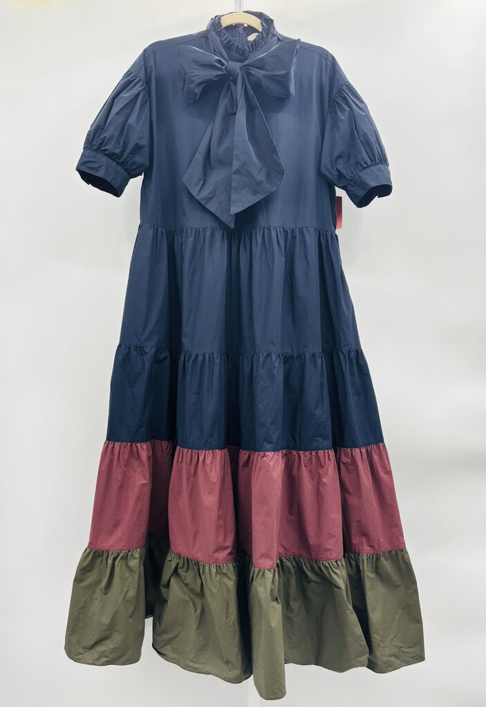 Peruvian Connection Maxi Dress Navy 12
