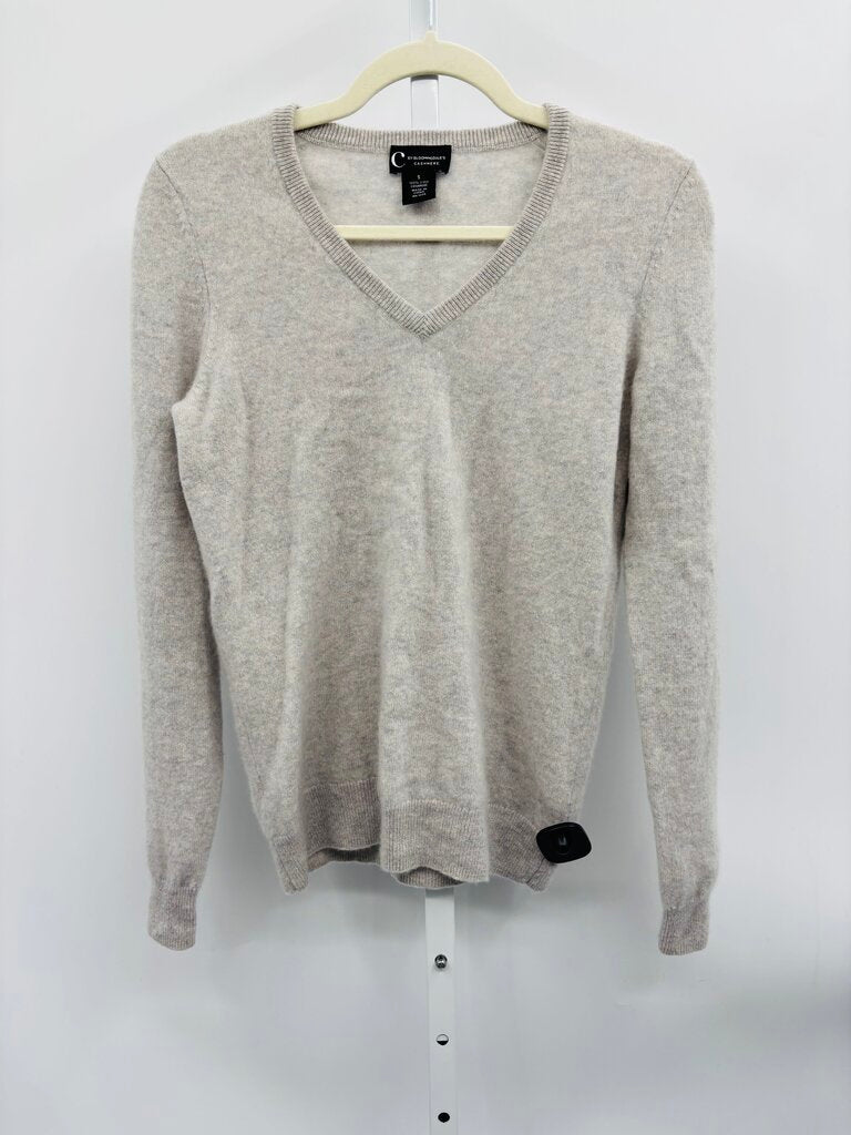 C by Bloomingdale's Sweater Beige S