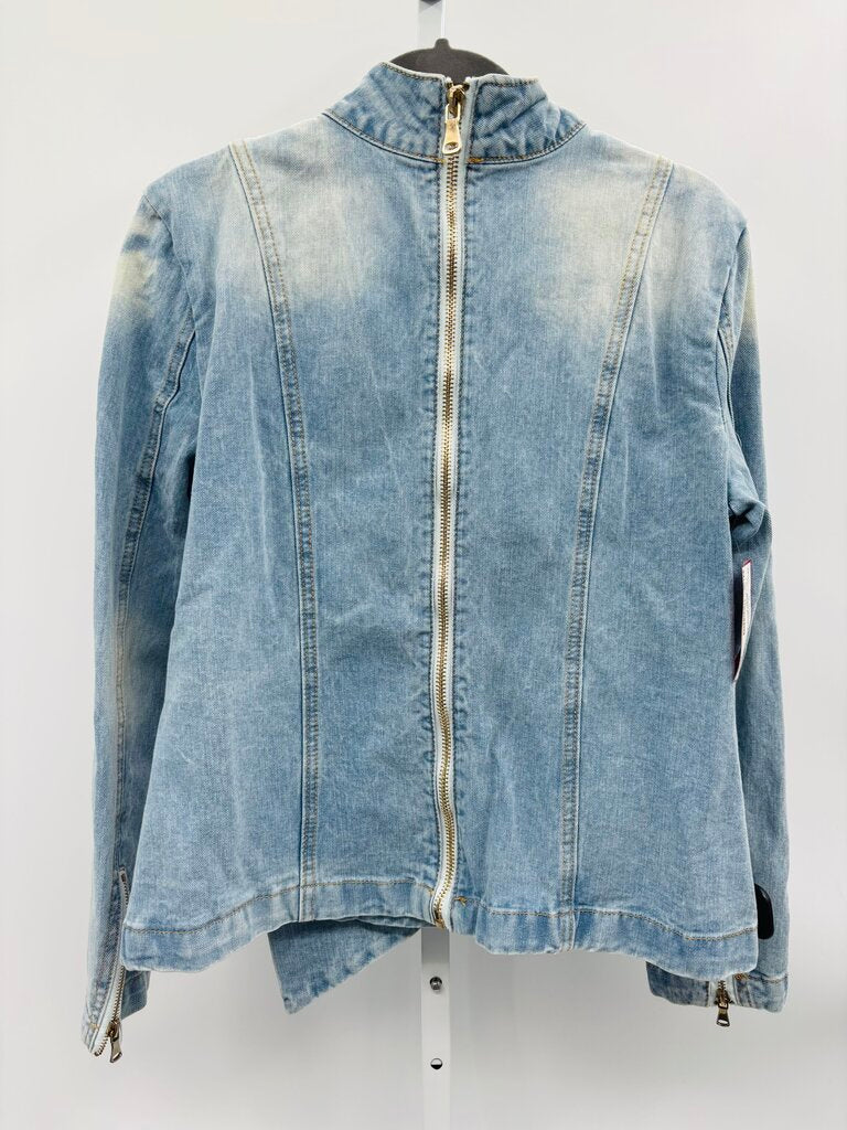 Mango Peach Jacket Denim L