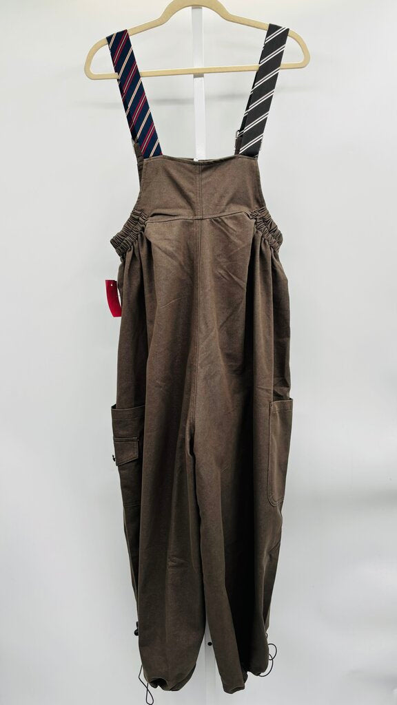 J. Renee Overalls Taupe OS