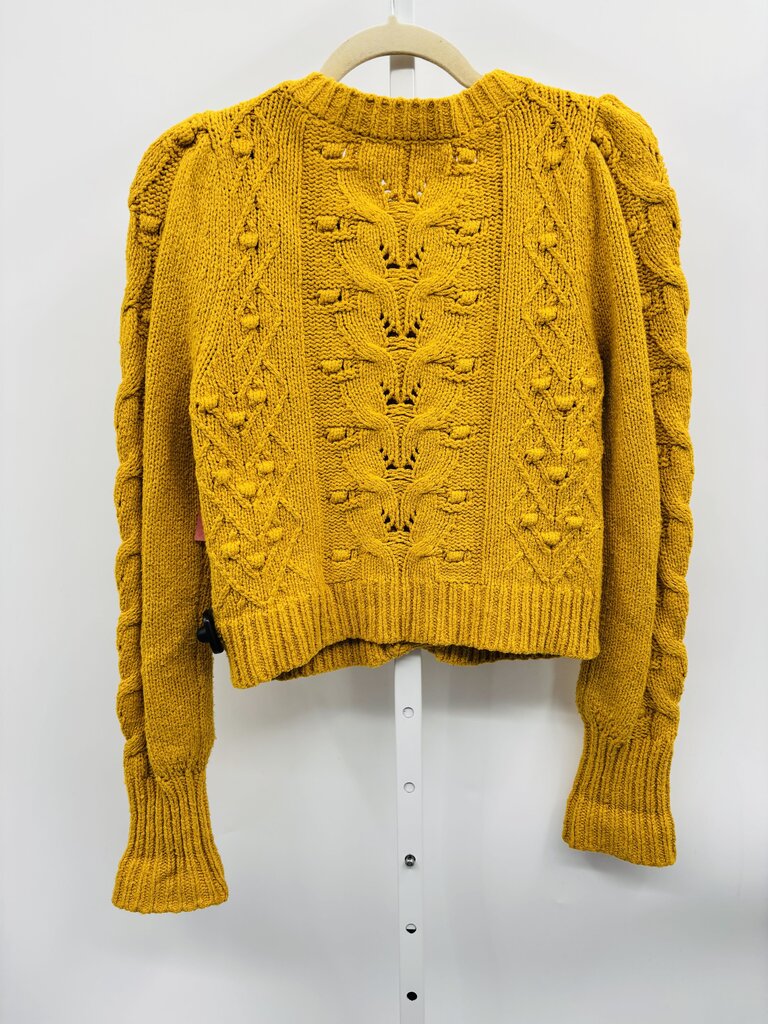 Anthropologie Cardigan Yellow XS