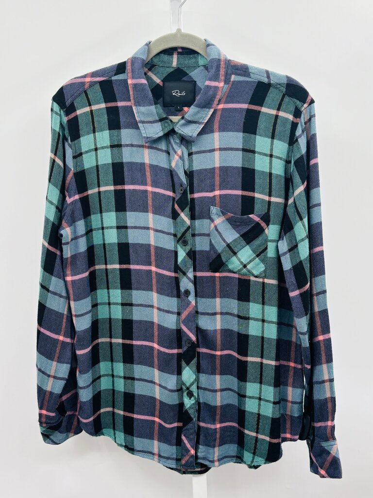 Rails Shirt Green L