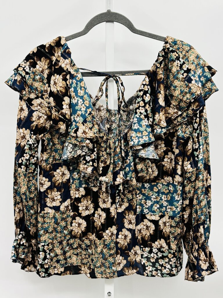 Apricot Blouse Navy 6