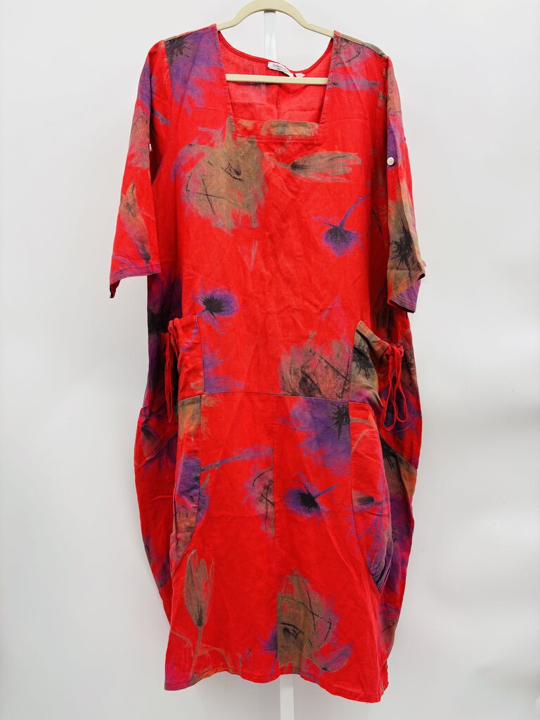 Cristina Vergani Dress Red L