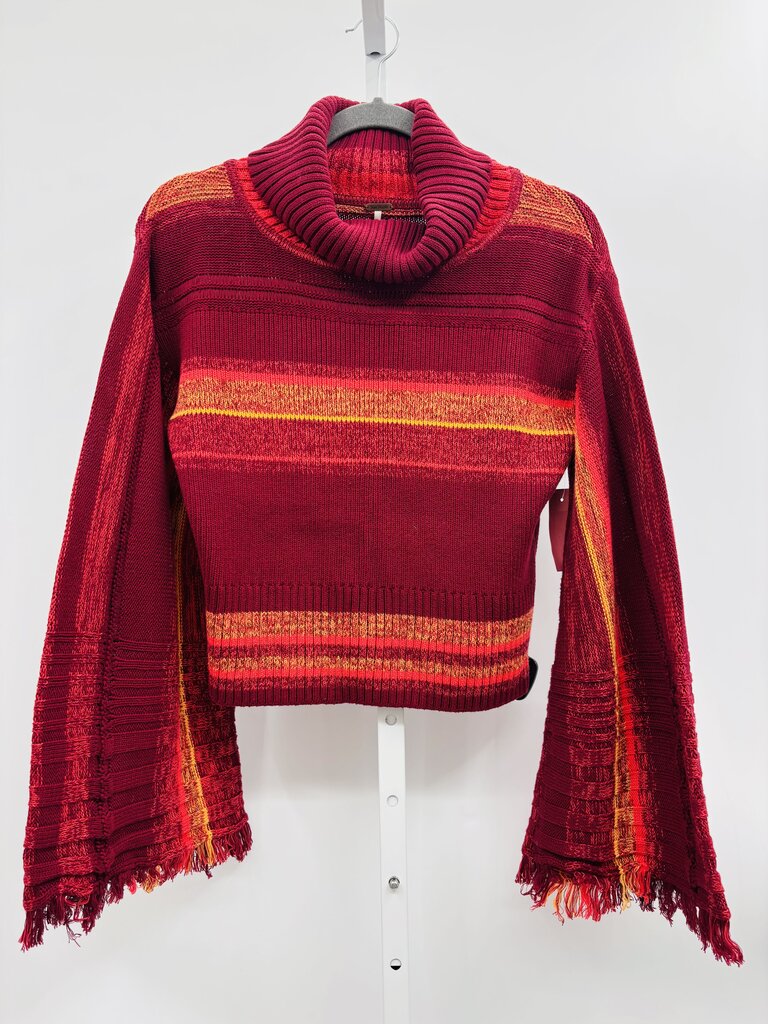 Free People Sweater Burgundy M