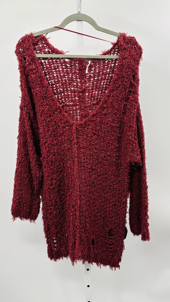 Free People Sweater Burgundy M