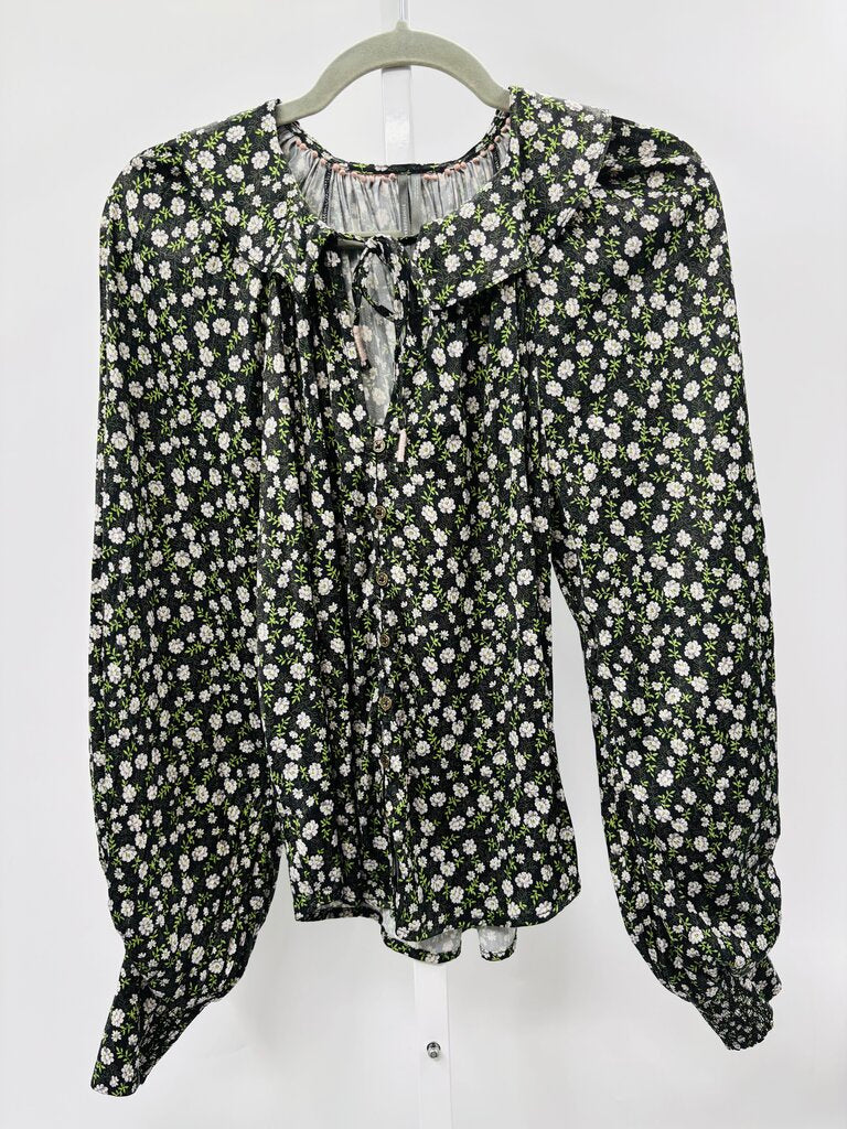 Anthropologie Blouse Green XS