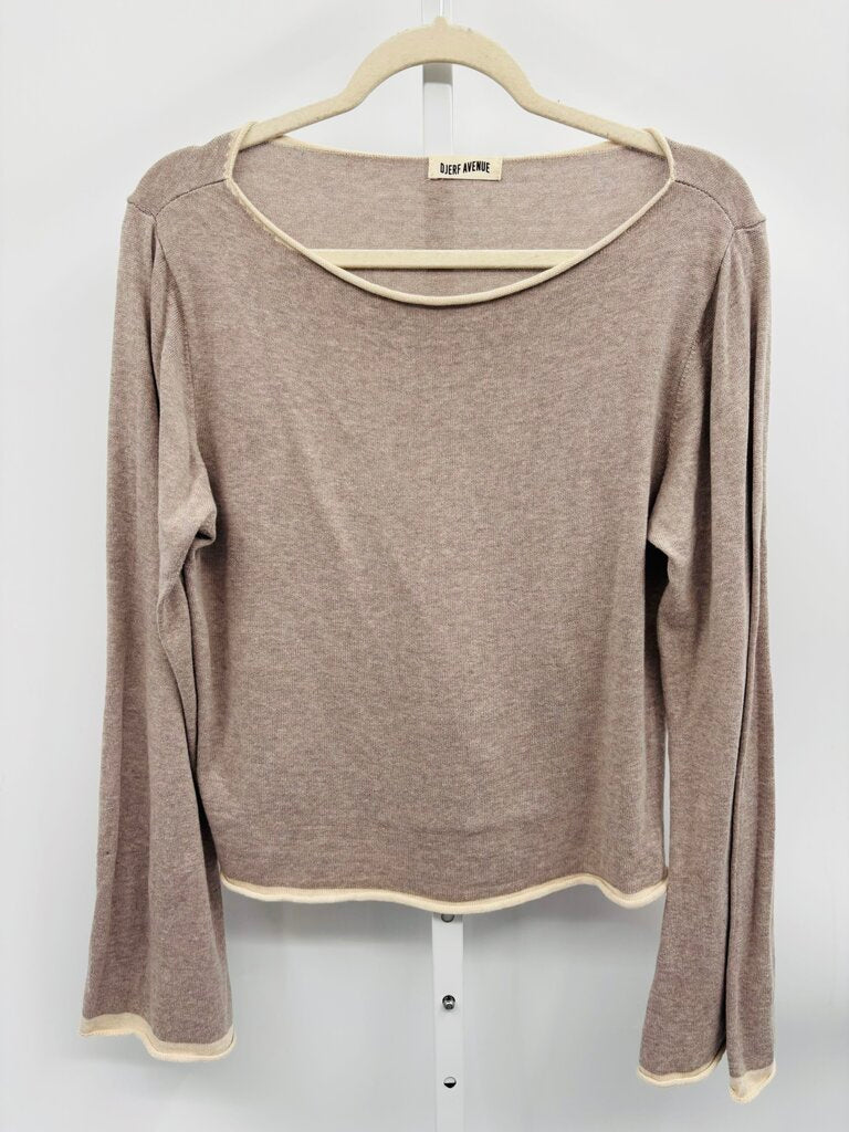 Djerf Avenue Top Taupe L