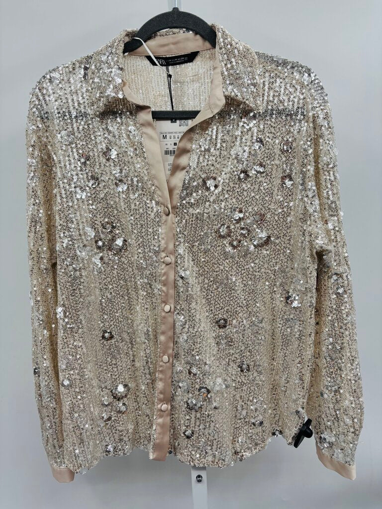 Zara Blouse Beige M