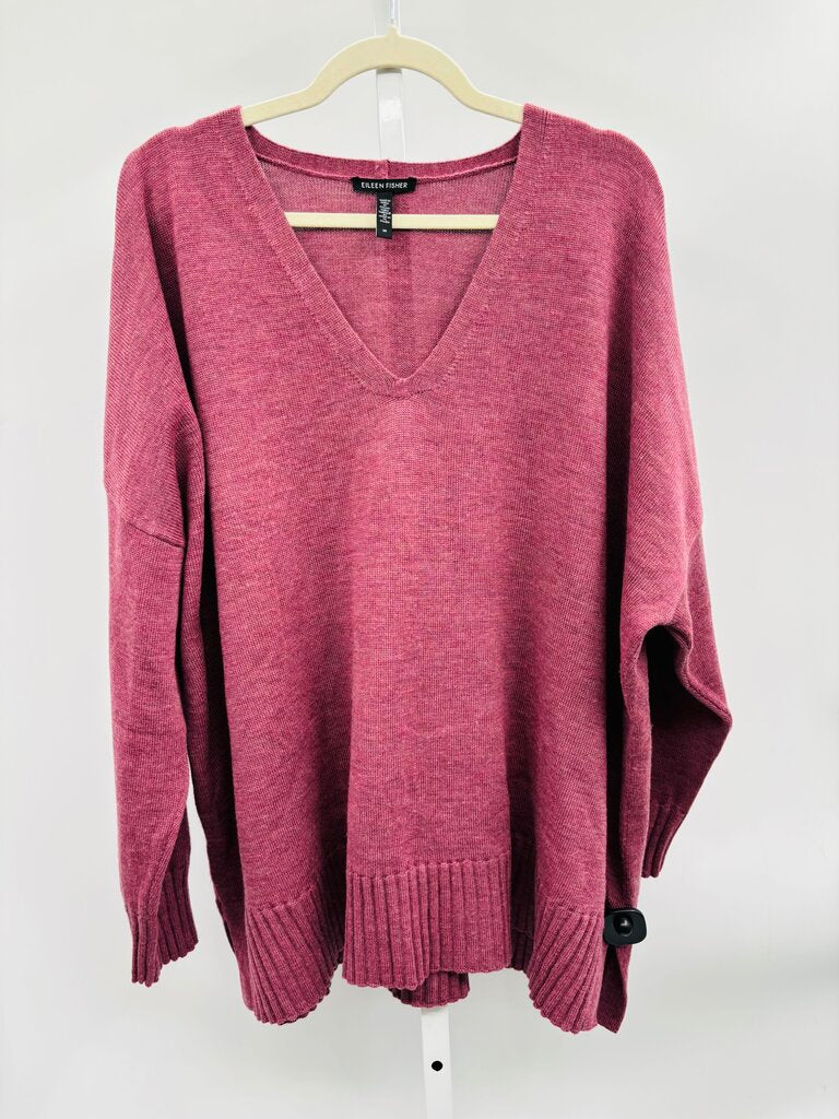 Eileen Fisher Sweater Plus Purple 2X