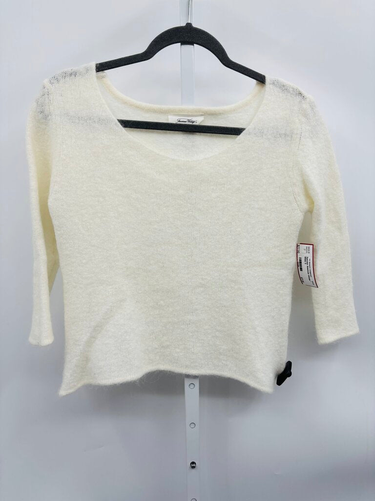 American Vintage Top White S