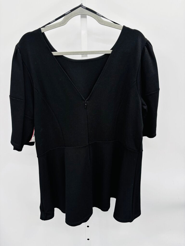 Eloquii Top Plus Black 18