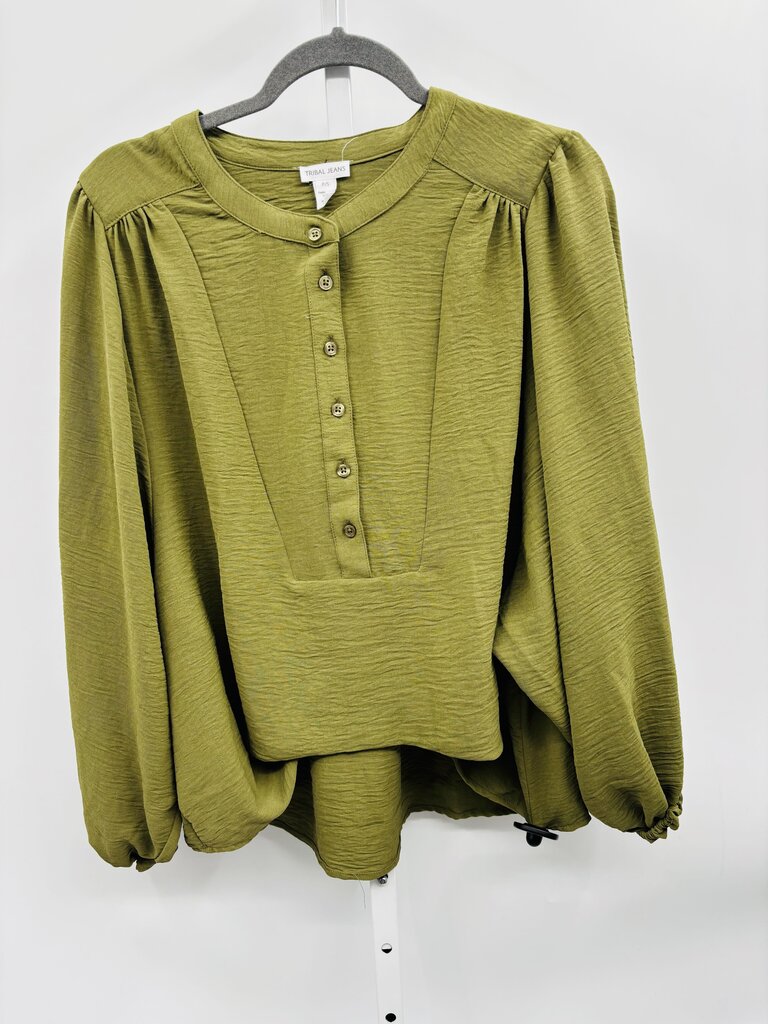 Tribal Blouse Green S