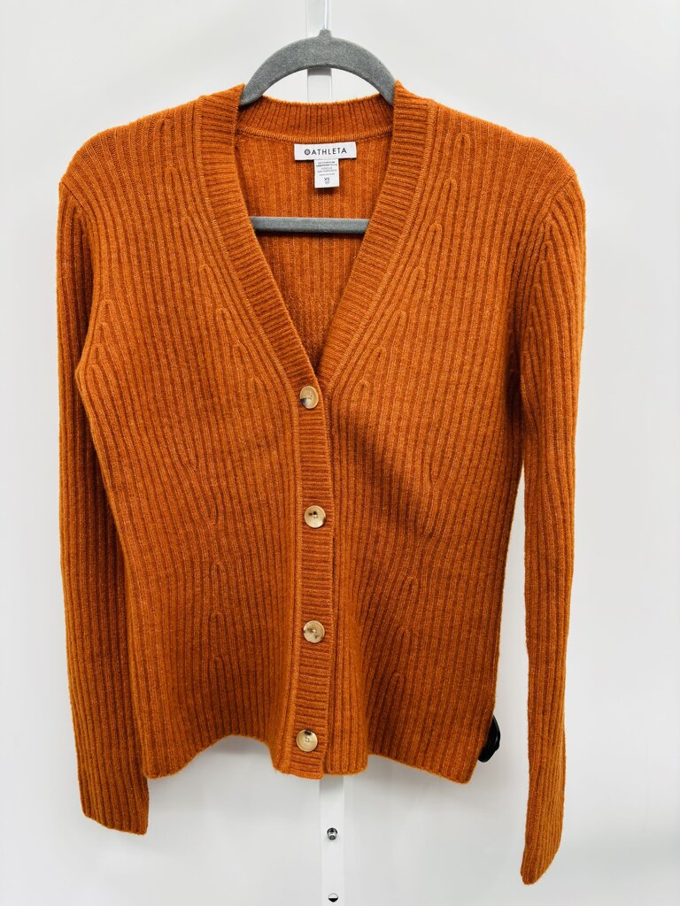 Athleta Cardigan Orange XS