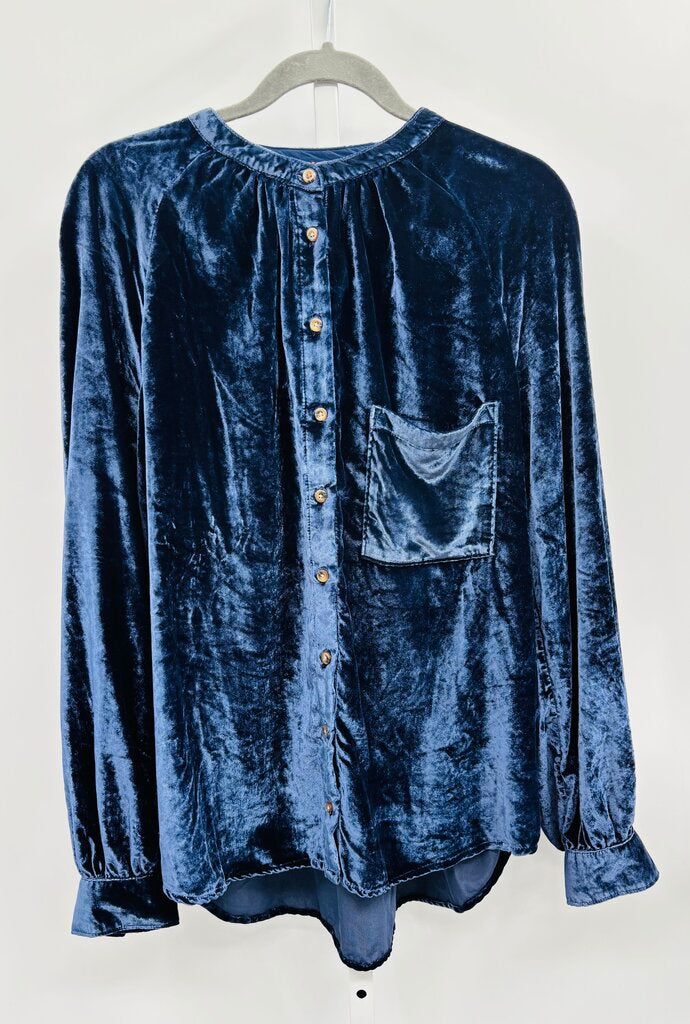 Pilcro Blouse Navy XL