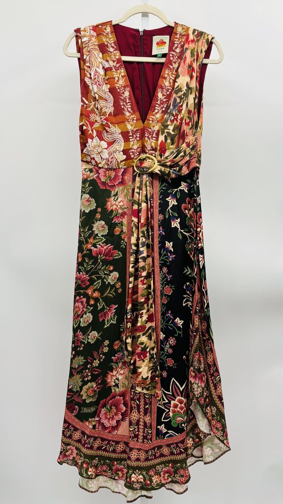 Farm Maxi Dress Burgundy M