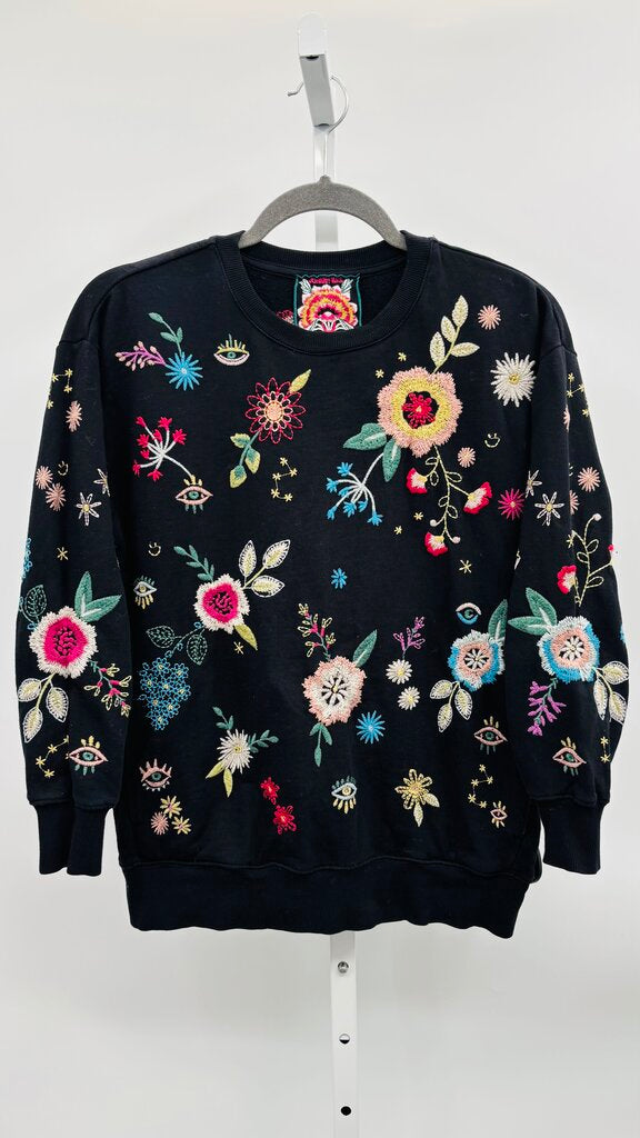 Johnny Was Sweatshirt Black S
