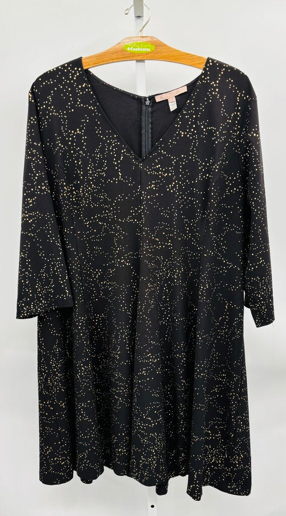 Hutch Dress Plus Black 4X