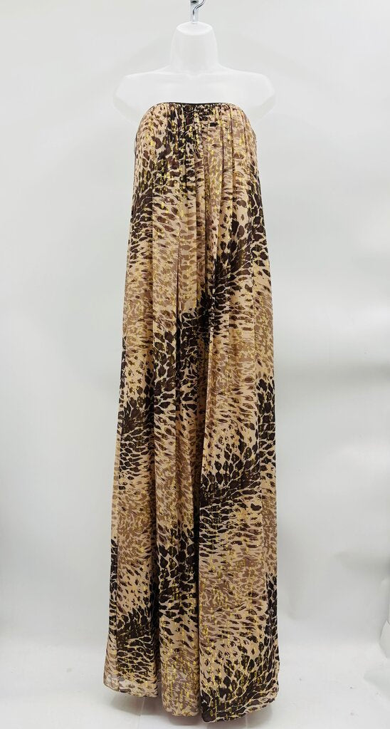 Tibi Maxi Dress Beige 4
