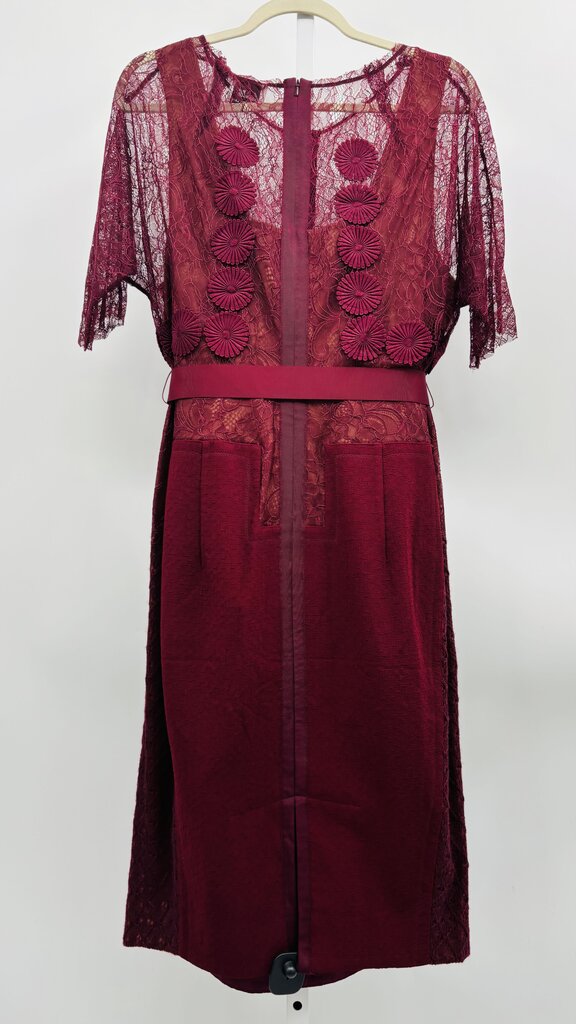 Beguile by Byron Lars Dress Plus Burgundy 18